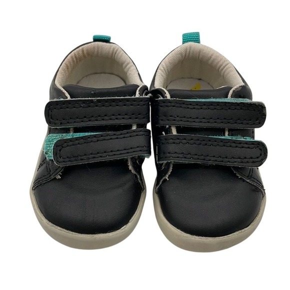 Ten Little Other - Ten Little Everyday Original Sneakers Black Teal Double Strap Kids Size 4 Casual